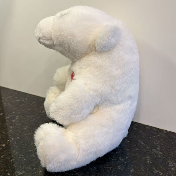 Vintage Coca-Cola Plush Polar Bear White Stuffed Animal COKE Promo Teddy - Picture 5 of 8
